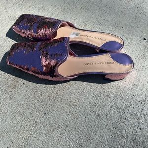 Christian Siriano Sequin Mules size 10